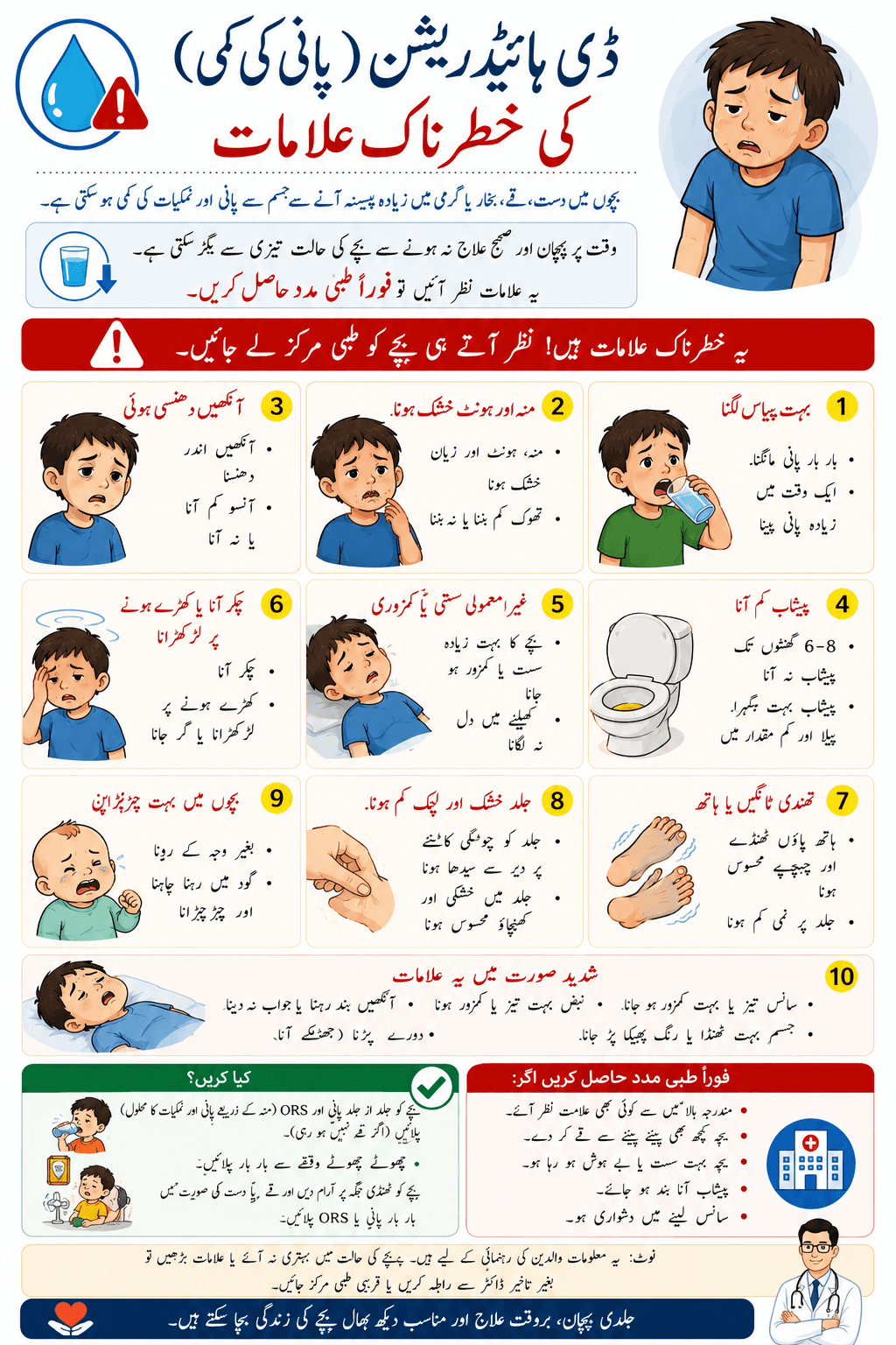 Dehydration Danger Signs