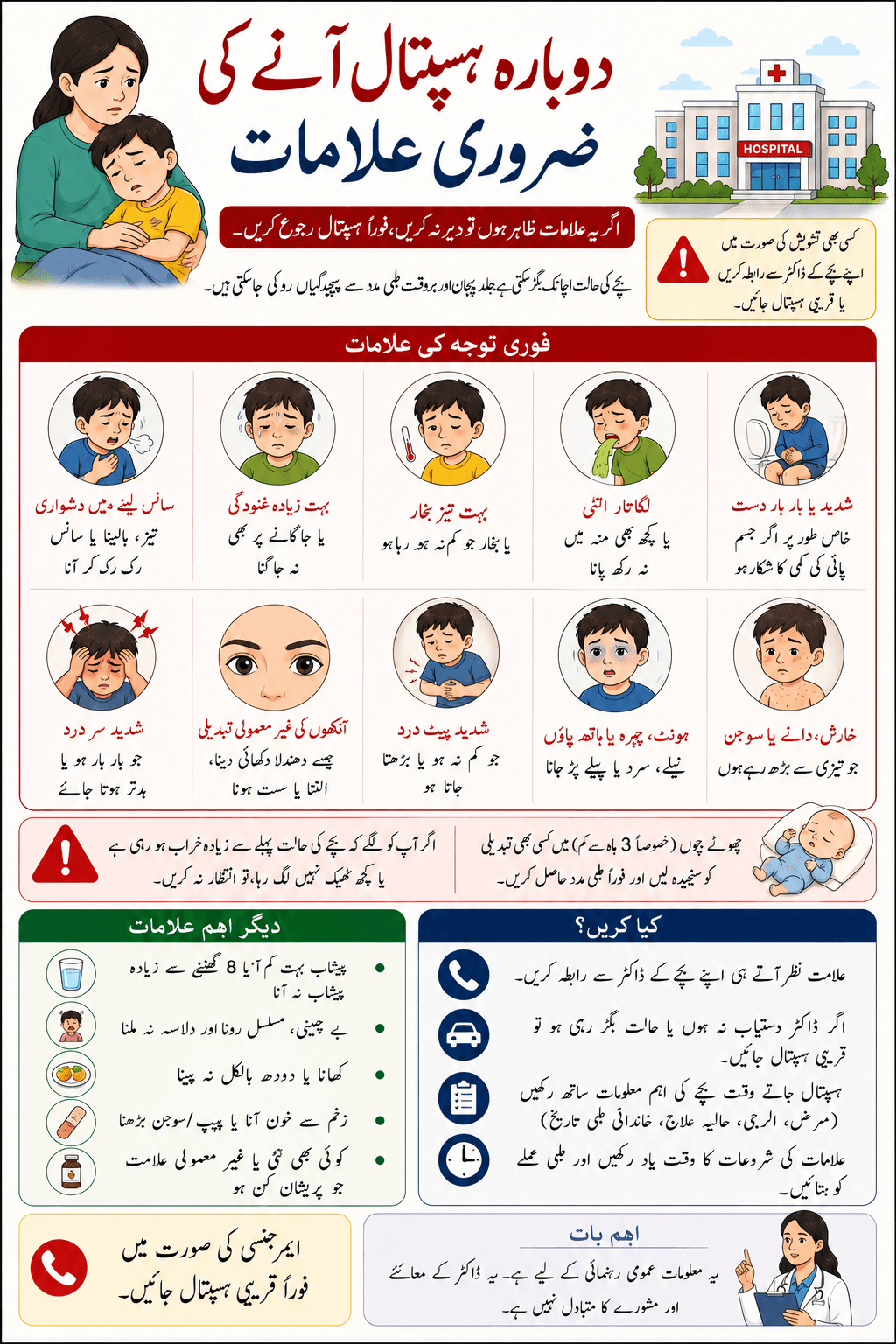 Return-to-Hospital Warning Signs